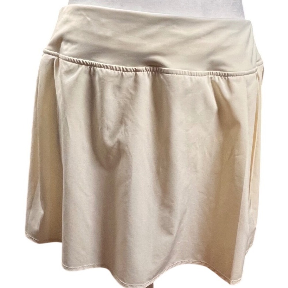 ❤️NWOT Crane Womens Cream Pleated Back Athletic Tennis Golf Skort Size Medium